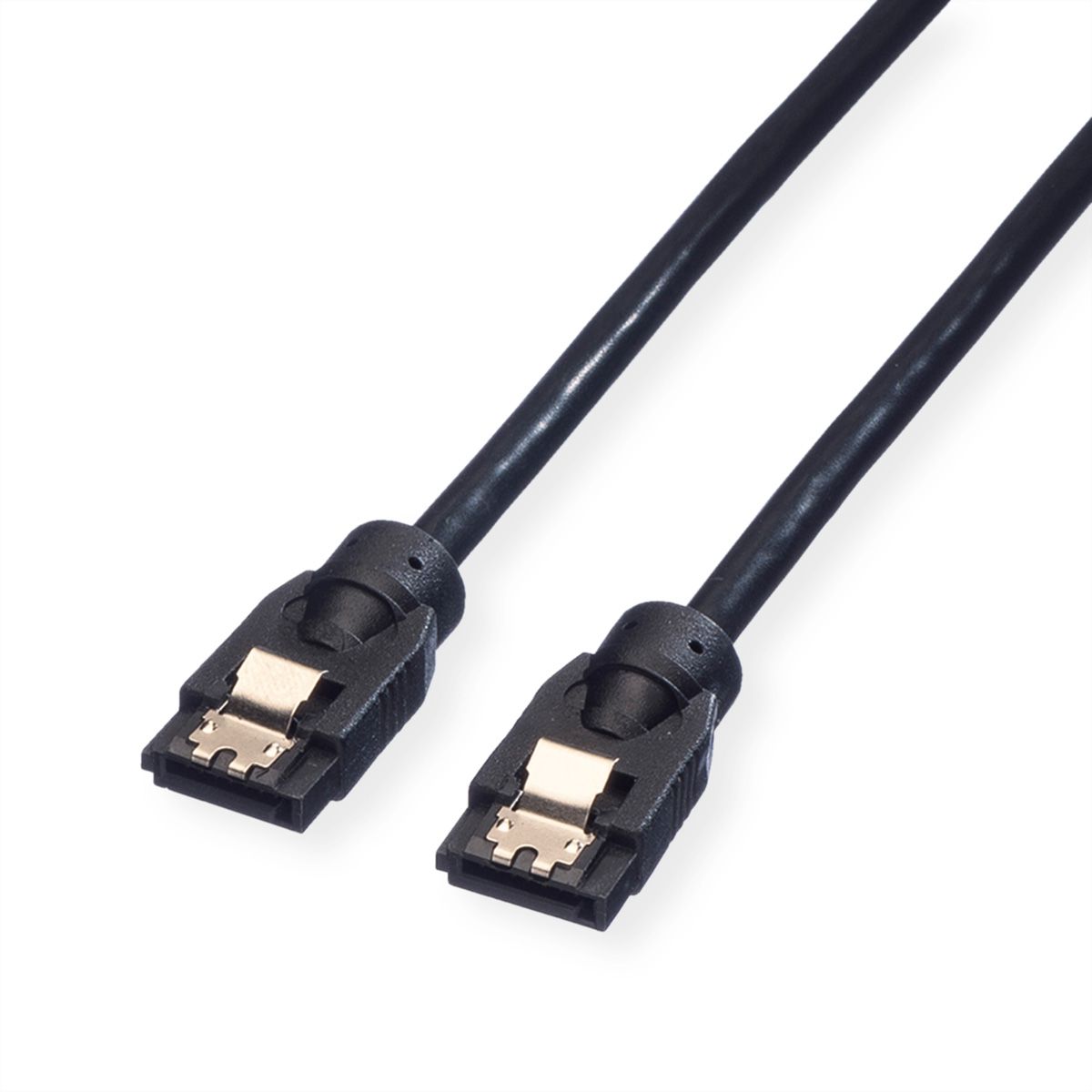 ROLINE Câble interne SATA 6.0 Gbit/s pour disques durs, avec attache, 0,5 m