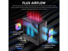 ANTEC FLUX Rear ATX/Micro-ATX/ITX Boîtier PC Midi Tower, noir