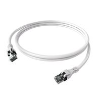 Cordon EasyLan DualBoot PushPull IP20, Cat.6A (Classe EA), S/FTP, blanc, 1 m