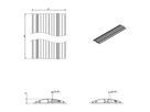 DATAFLEX Addit protège-câbles, droit 402, argent, 60 cm