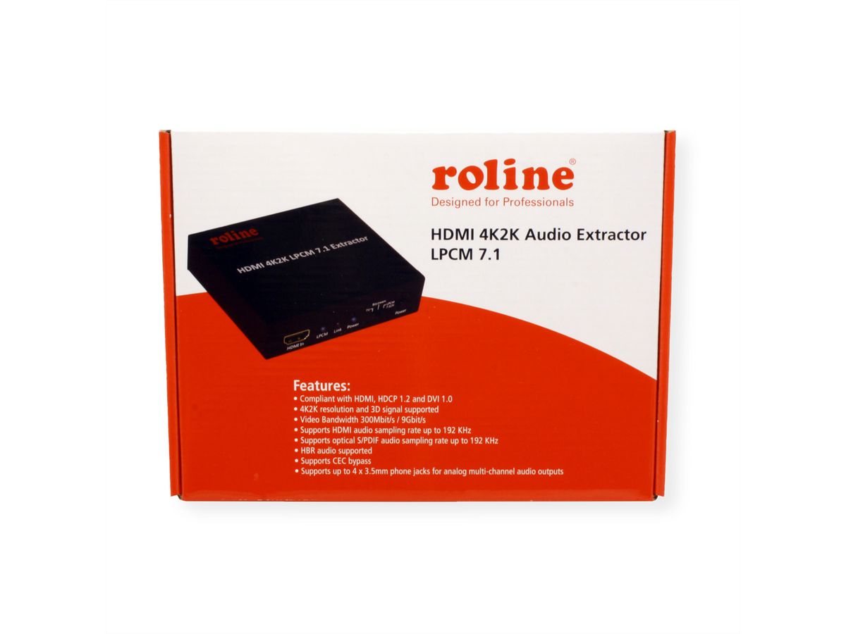 ROLINE Extracteur Audio HDMI 4K LPCM 7.1