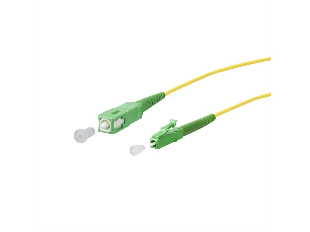 METZ CONNECT OpDAT cordon de brassage, SC-S APC/LC-S APC OS2, 3 m
