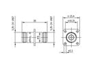 TELEGÄRTNER Connecteur N encastrable femelle/femelle, IP68