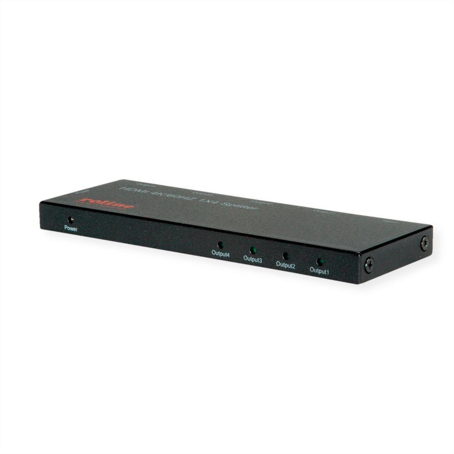 ROLINE Distributeur HDMI, Ultra Slim, quadruple