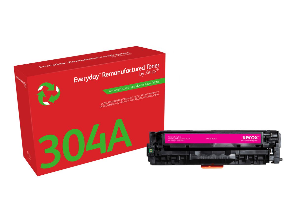 Everyday Toner Magenta ™ de Xerox compatible avec HP 304A (CC533A/ CRG-118M/ GRP-44M), Capacité standard