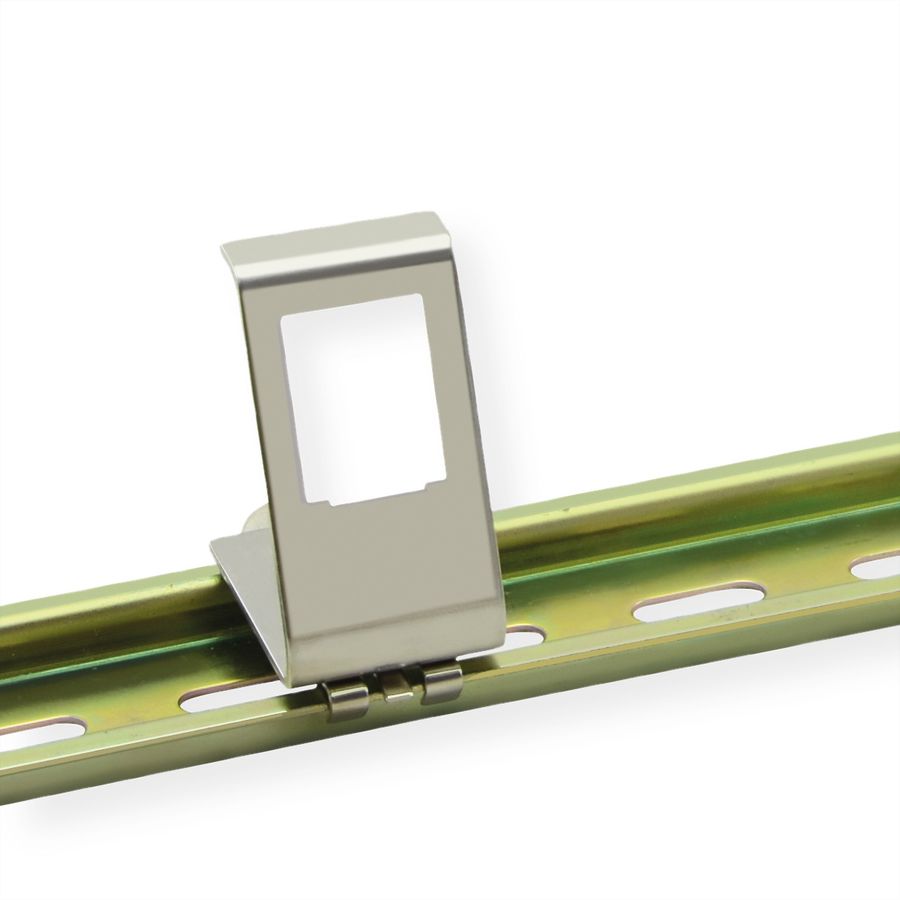 VALUE Adaptateur pour rail DIN, vide, pour 1 Keystone