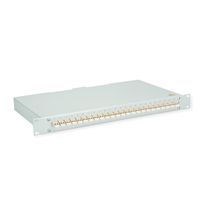 TELEGÄRTNER BASIS eco Panneau fibre optique, 24x LC Duplex, beige, OM2