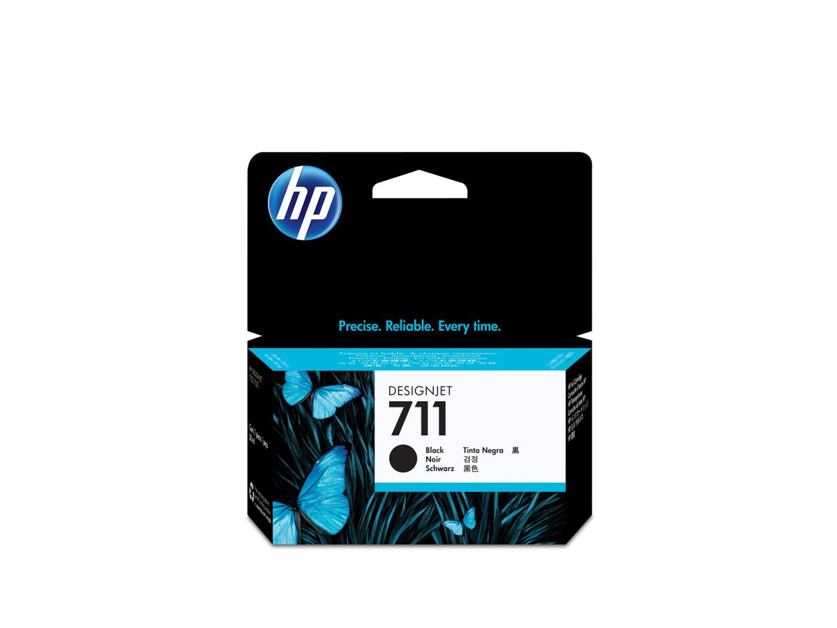 HP 711 cartouche d'encre DesignJet noir, 38 ml