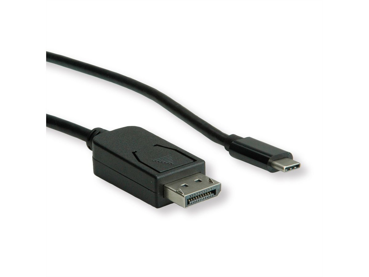 ROLINE Câble adaptateur type C - DisplayPort, v1.2, M/M, 1 m