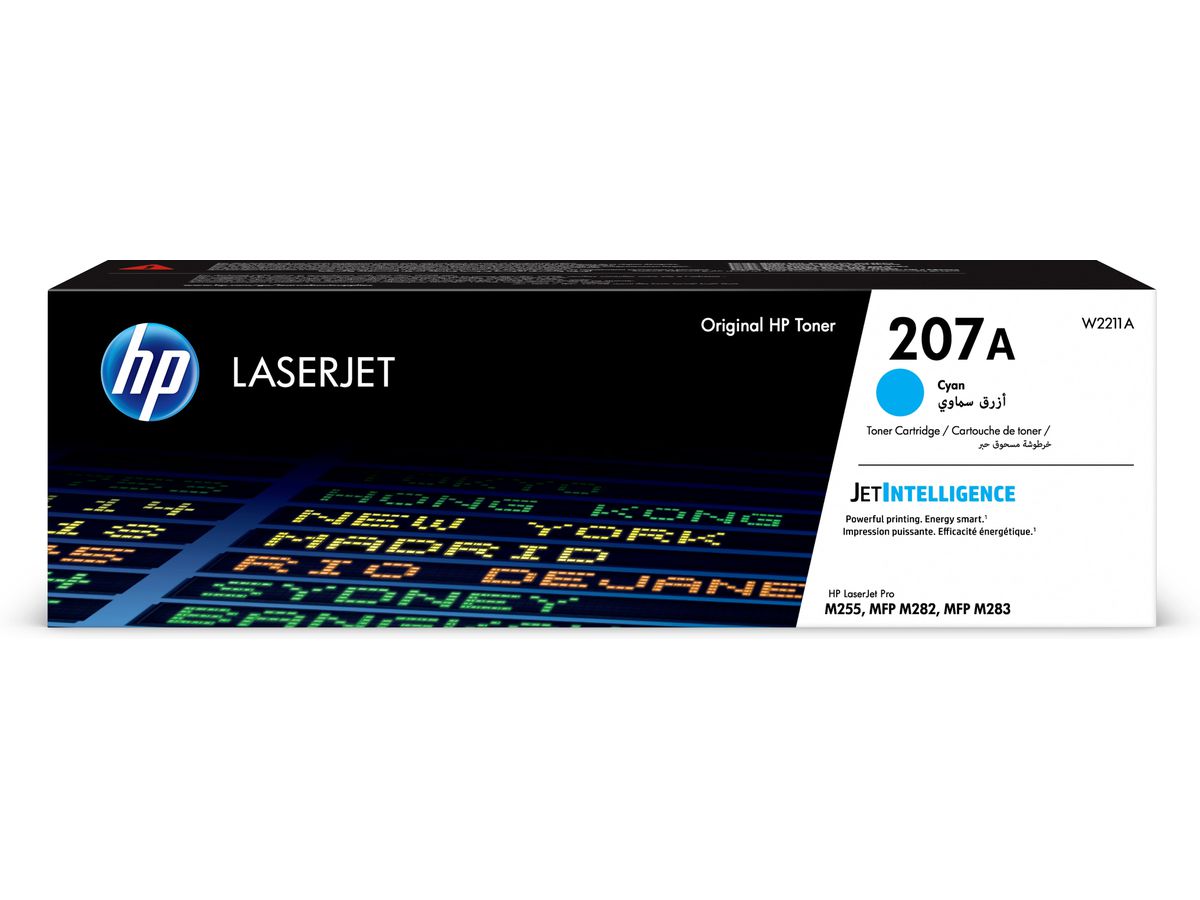 HP Toner cyan LaserJet 207A authentique