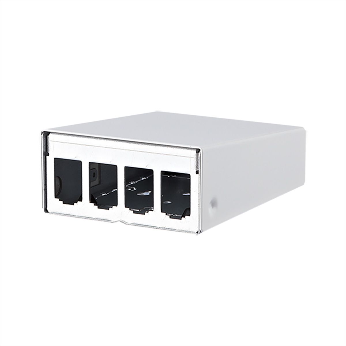 METZ CONNECT Modul boîtier en saillie 4 ports blanc pur, non équipé