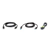 ATEN 2L-7D02UDPX3 Kit de câbles KVM DisplayPort USB 1.8m
