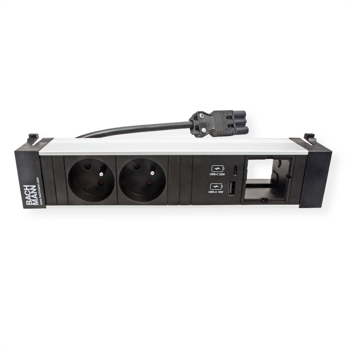 BACHMANN POWER FRAME M 2xUTE 1xCM 1xUSB A/C 22W 0,2m GST18