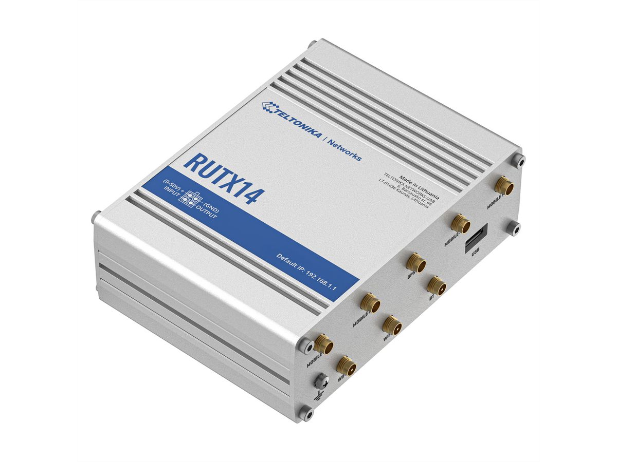 TELTONIKA RUTX14 LTE/4G CAT 12 Routeur industriel