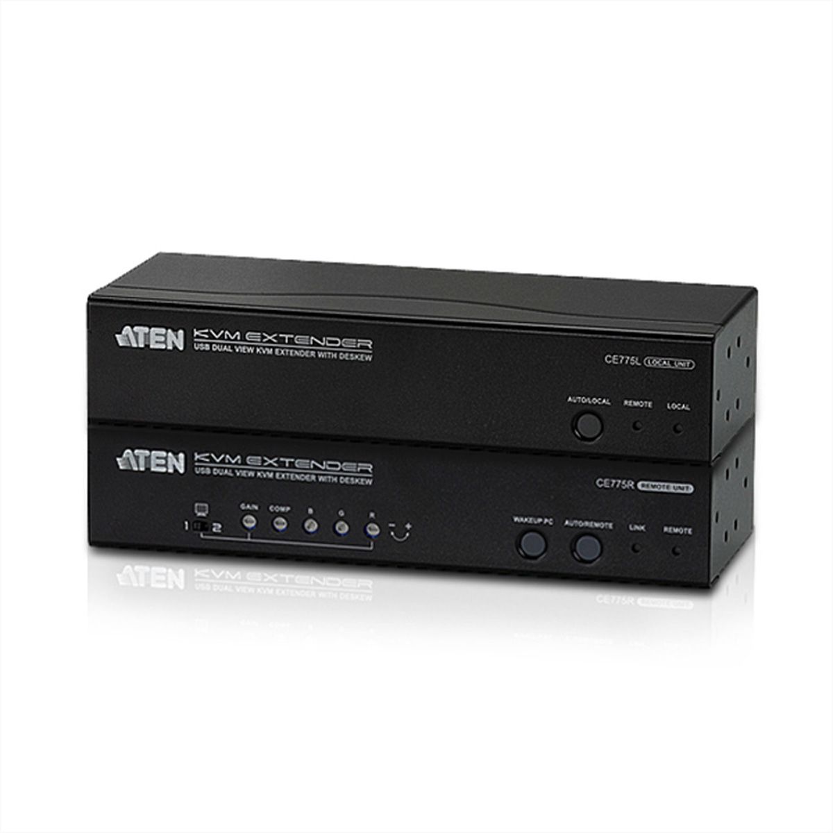 ATEN CE775 Prolongateur KVM Dual View VGA USB, audio, RS-232