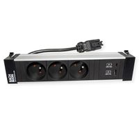 BACHMANN POWER FRAME M 3xUTE 1xUSB A&C 22W 0,2m GST18