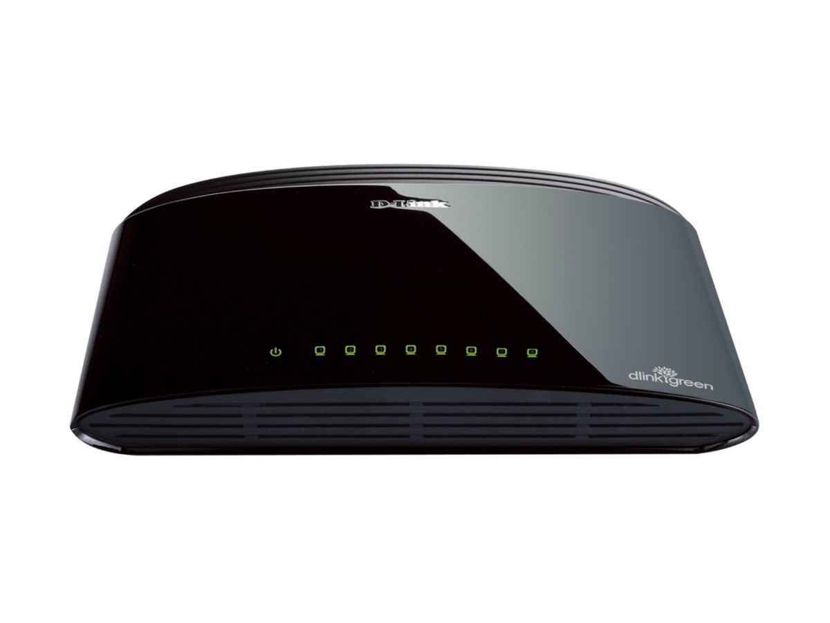 D-Link DES-1008D Non-géré Fast Ethernet (10/100) Noir