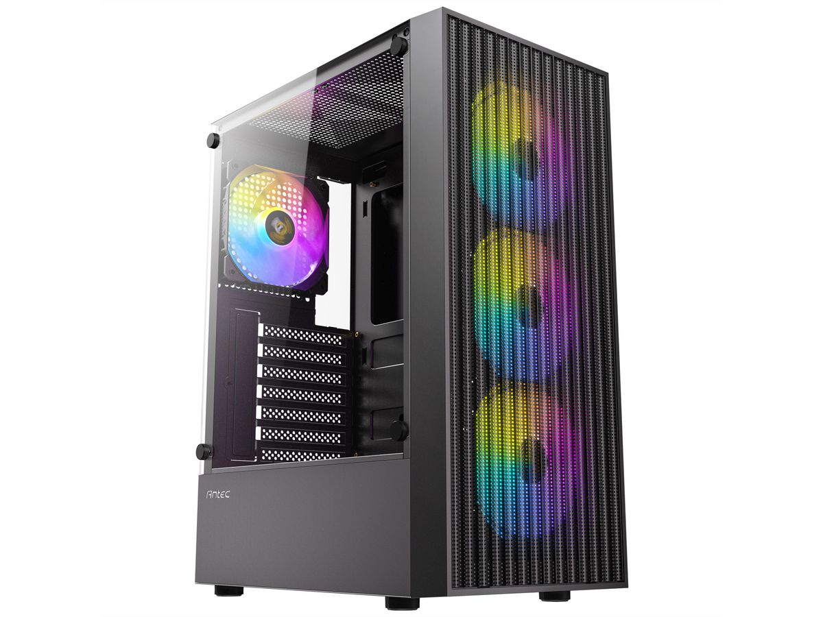 ANTEC AX27 RGB Elite Boîtier PC Midi Tower Gaming ATX, noir