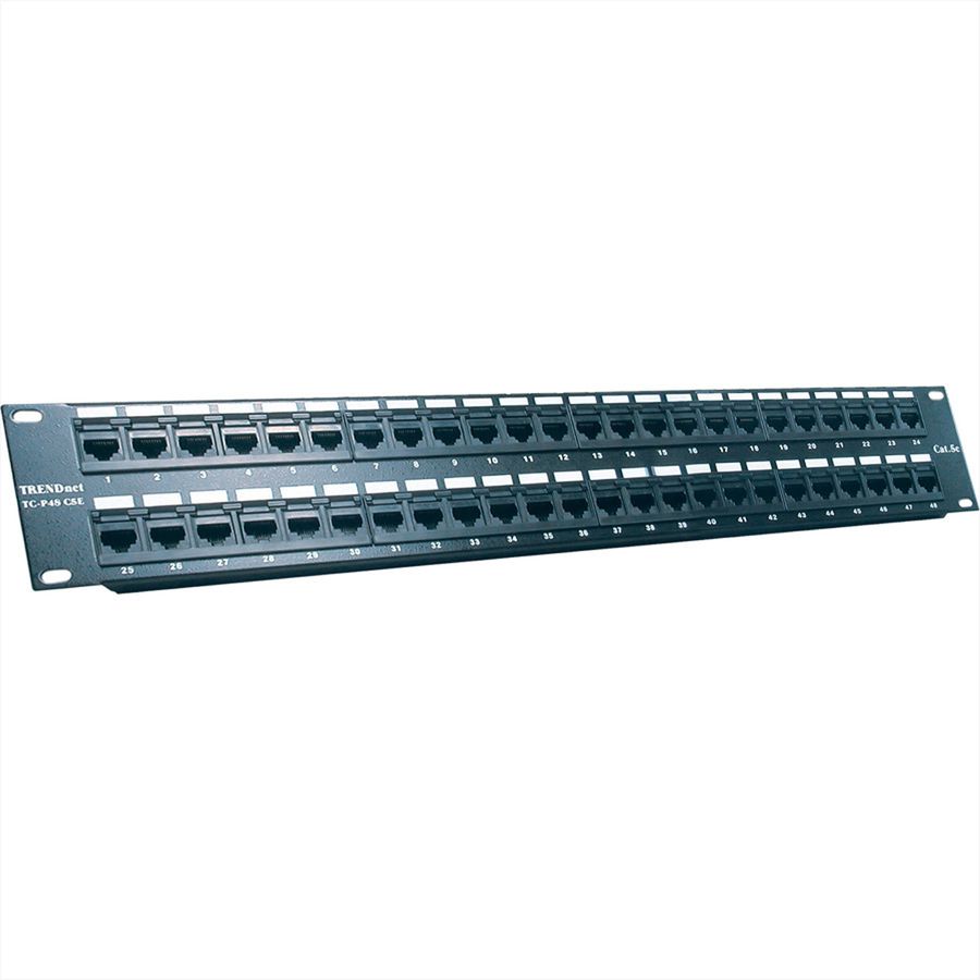 TRENDnet TC-P48C5E Panneau de bras. 48p. Cat5/5e non blindé