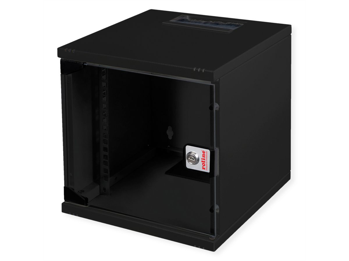 ROLINE 10" Boîtier mural 6U, 312x300 LxP  noir