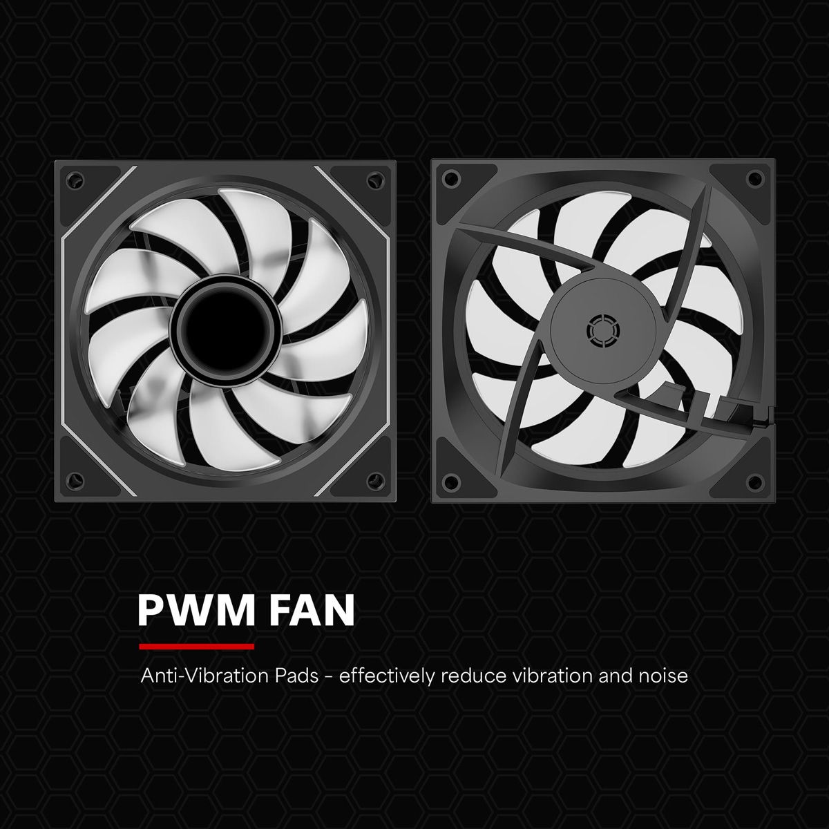 XILENCE XF076 Ventilateur de boîtier, avec Design Infinity Mirror