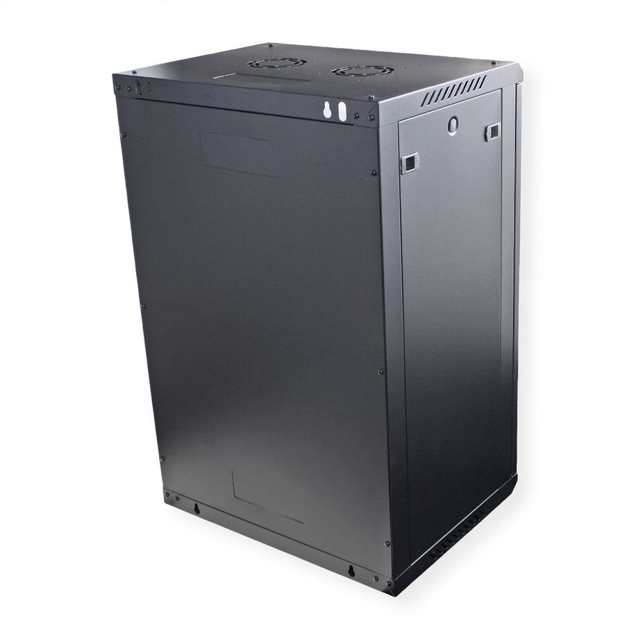 ROLINE 19" Boîtier mural Basic Plus 18U, 600x450 LxP noir