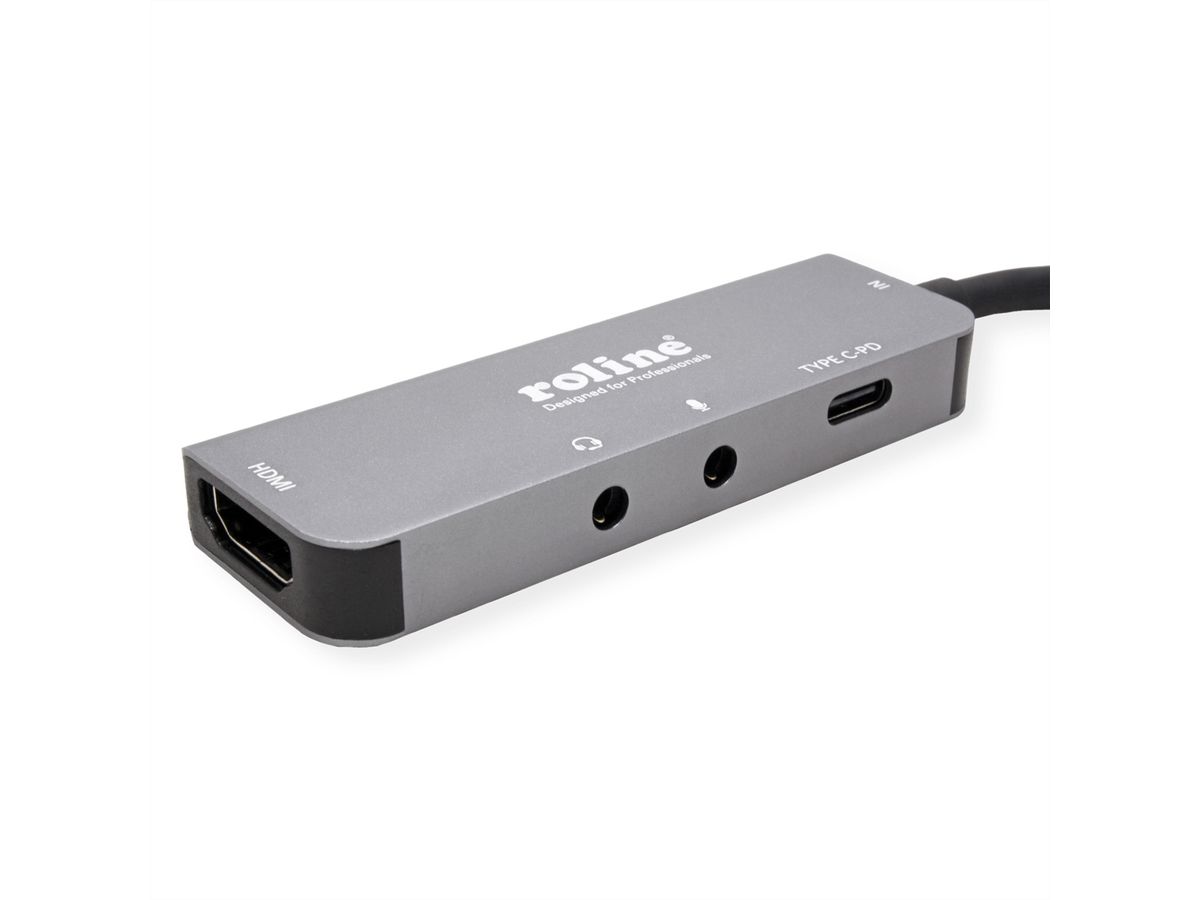 ROLINE Station d'accueil USB type C, HDMI 4K