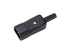 BACHMANN Prise IEC320 C14 10A/250VAC, noir