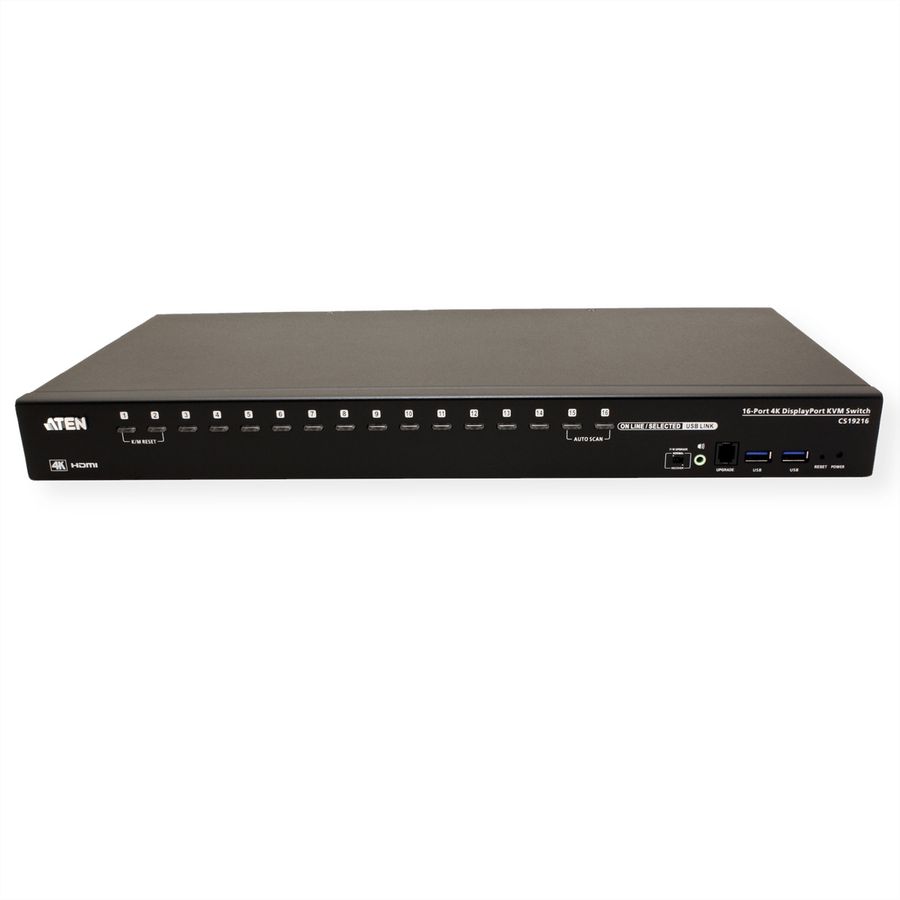 ATEN CS19216 Commutateur KVM DisplayPort 4K 16 ports USB 3.0