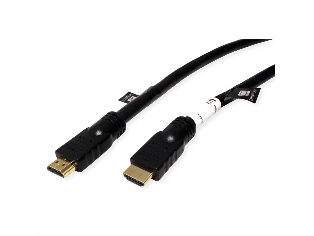 ROLINE Câble UHD HDMI 4K avec répéteur, 10 m