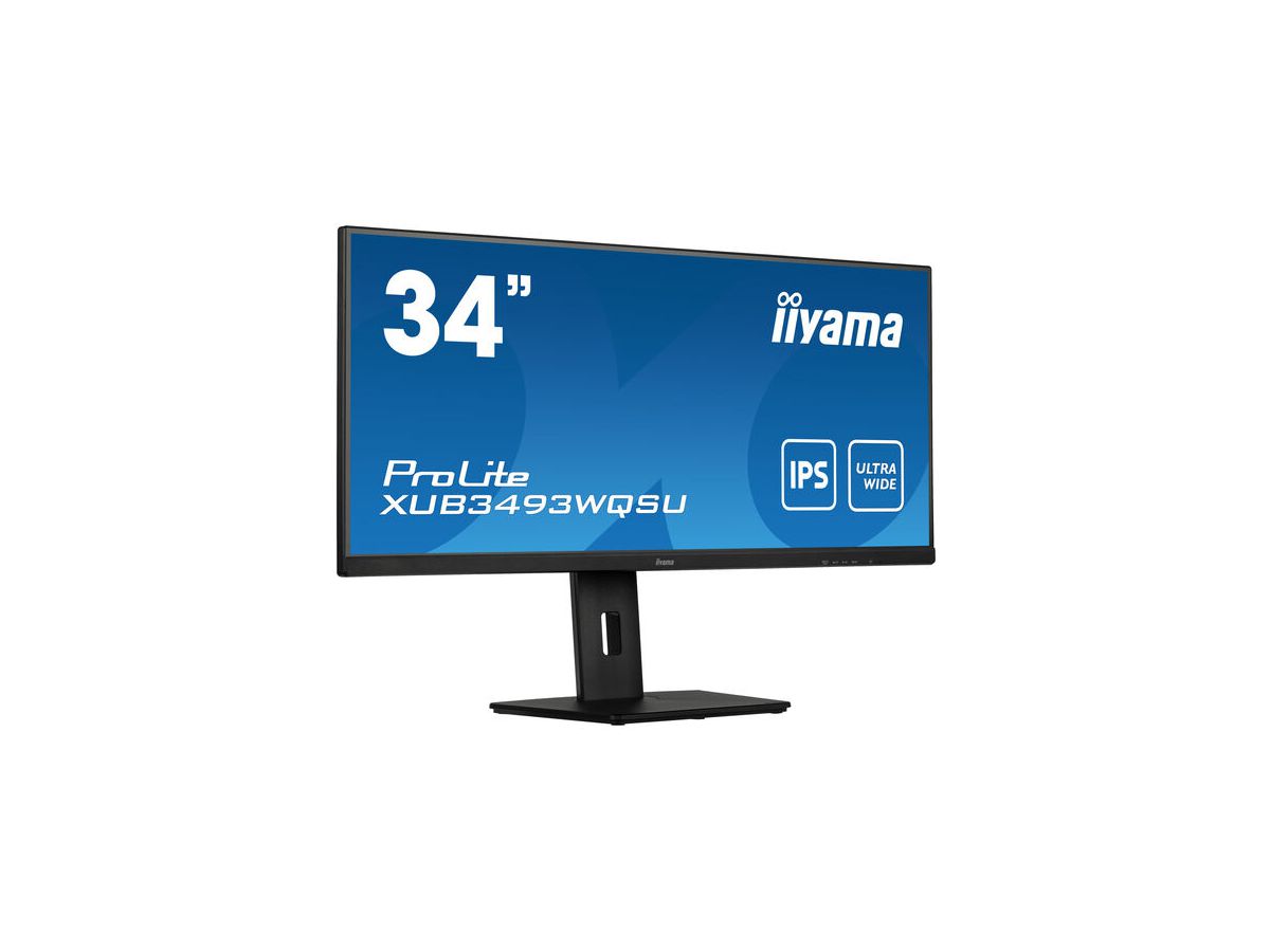 iiyama ProLite XUB3493WQSU-B5 écran plat de PC 86,4 cm (34") 3440 x 1440 pixels UltraWide Quad HD LED Noir