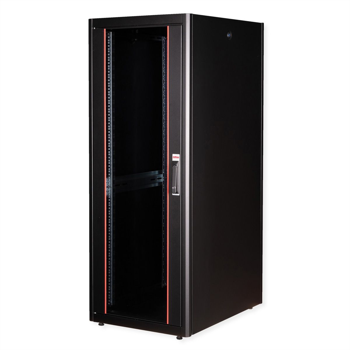 ROLINE 19" Baie réseau Basic 32U, 600x800 LxP Porte verre noir