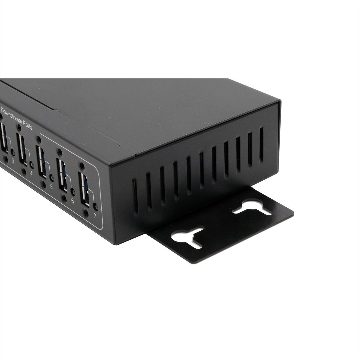 EXSYS EX-11214HMVS HUB 4 ports USB 2.0 métal avec alimentation 5V/2A Genesys Chipset