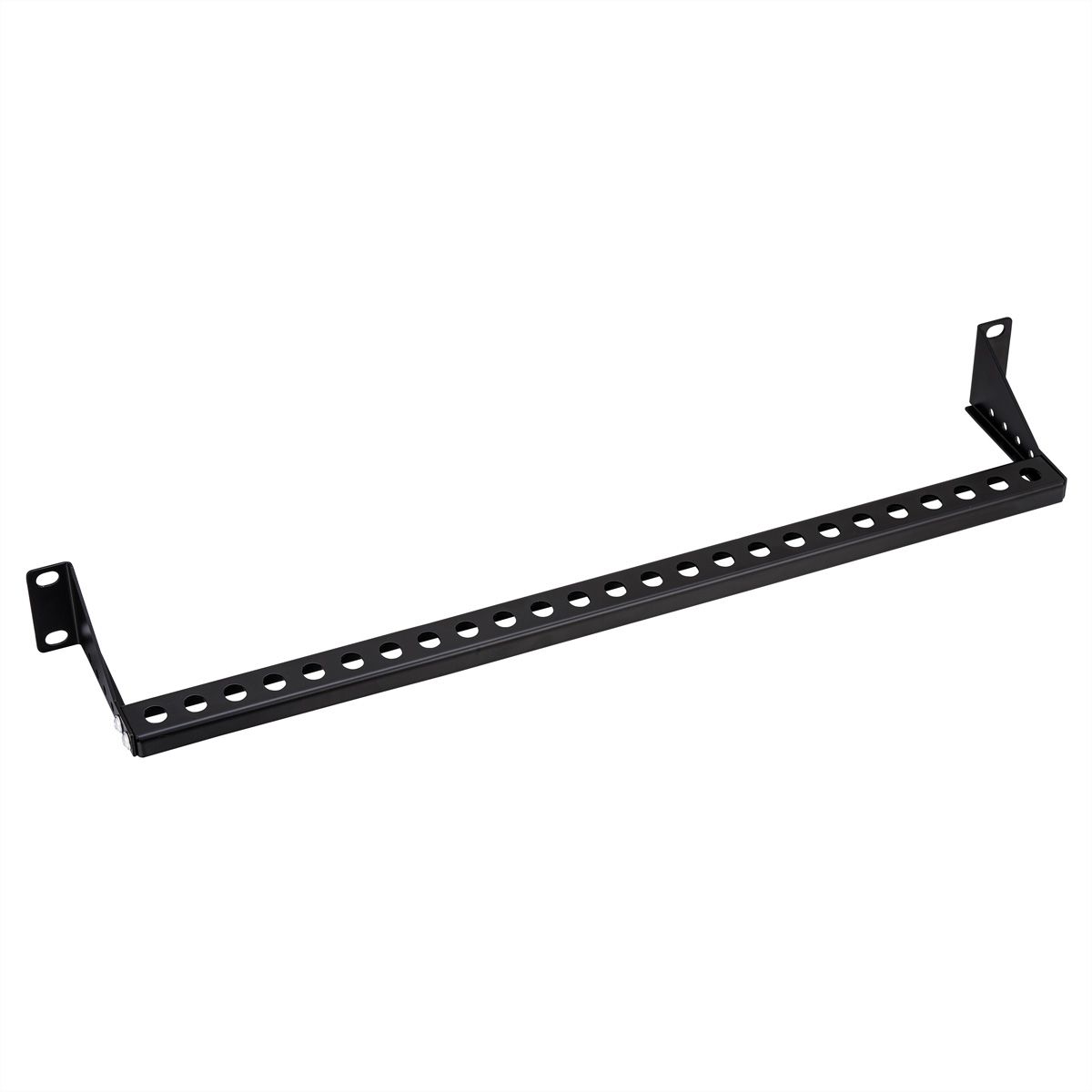 VALUE 19" Barre de gestion des câbles (horizontale), profondeur réglable, 1U, noir