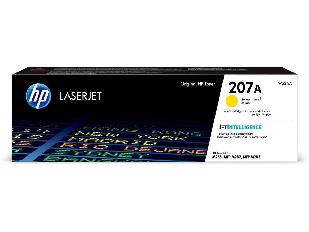 HP Toner jaune LaserJet 207A authentique
