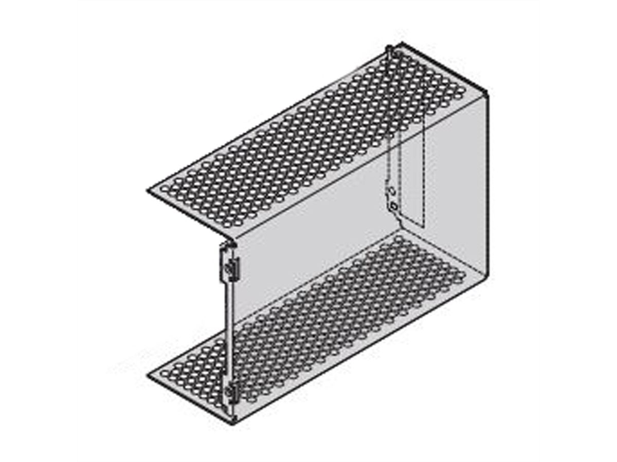 Capot perforé SCHROFF pour cadre type PIU, 3U, 12HP, 227D