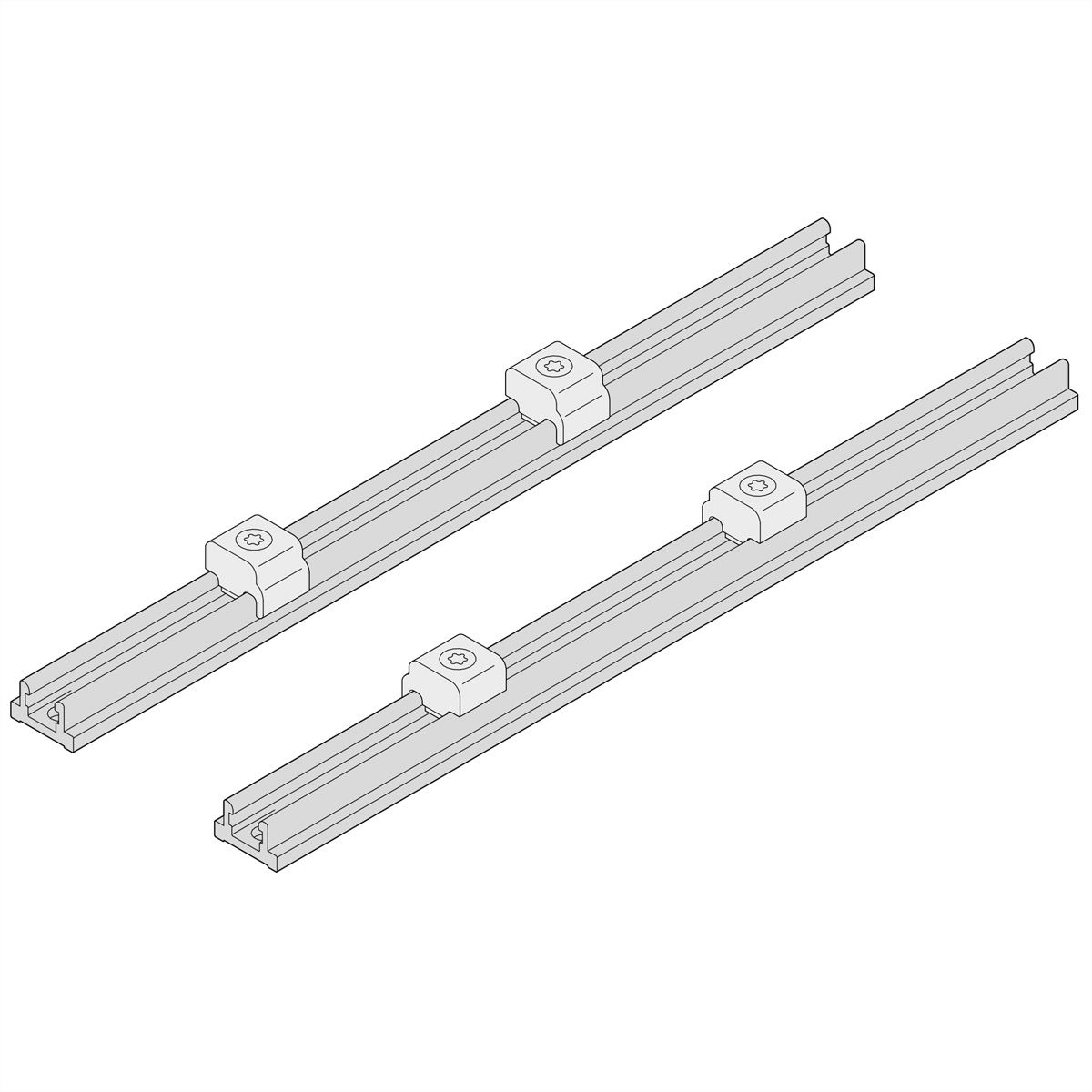 SCHROFF Interscale Flexible Rail System for Mounting PCBs, 177D, 173.00L