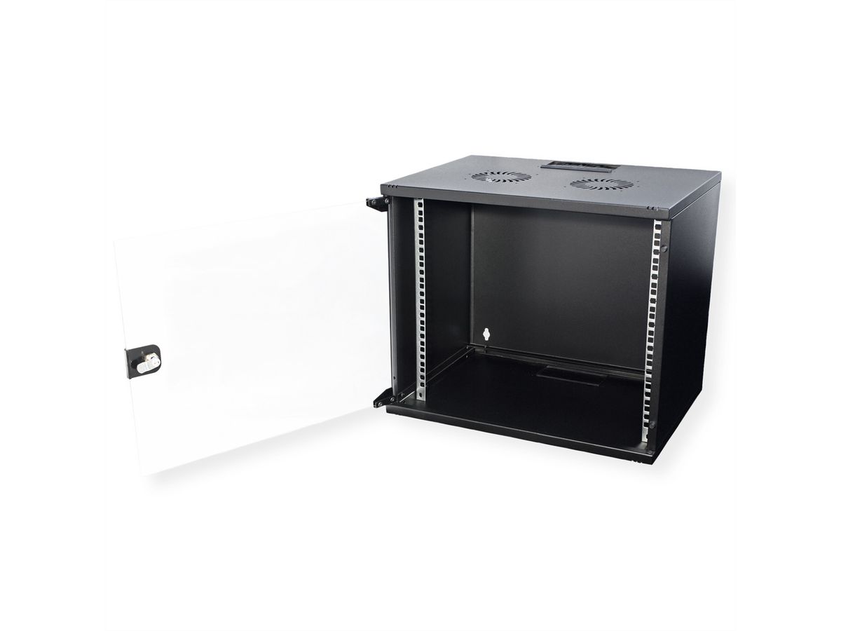 ROLINE 19" Boîtier mural Basic 9U, 540x400 LxP En kit noir