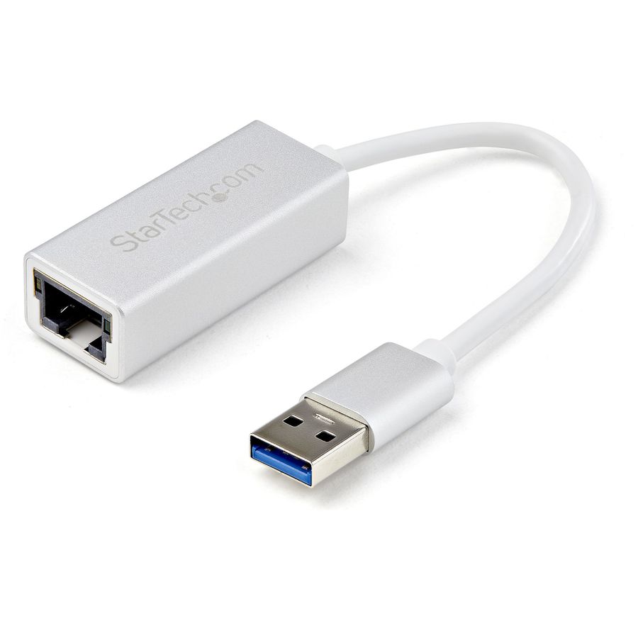 StarTech.com Adaptateur Réseau USB 3.0 vers Gigabit - Argent - Design Élégant en Aluminium pour MacBook, Chromebook ou Tablette - Support de Pilote Natif