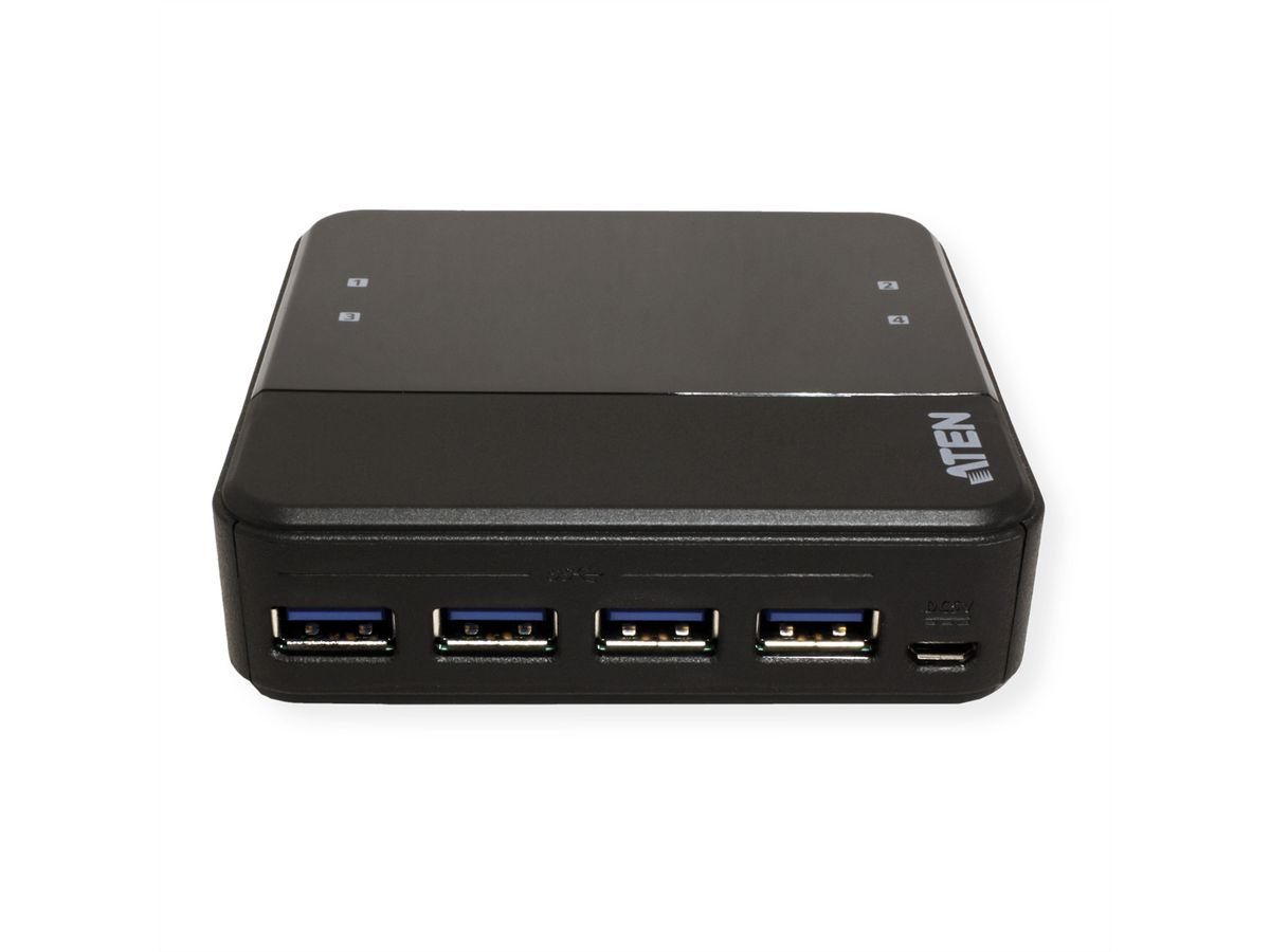 ATEN US434 Switch de partage des périphériques USB 3.0 à 4 ports