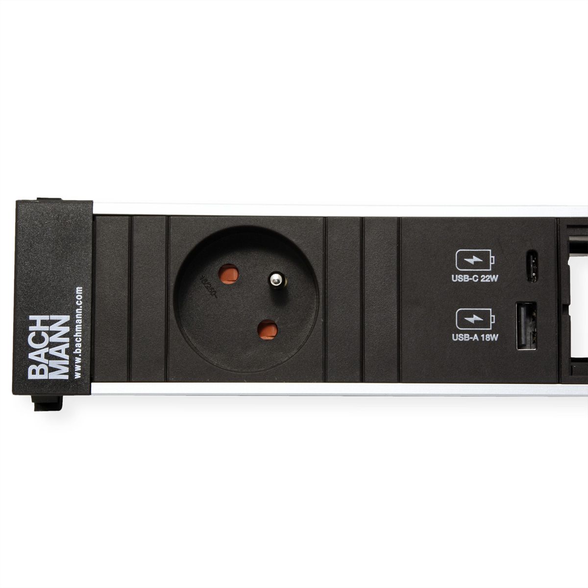 BACHMANN POWER FRAME S 1xUTE 1xCM 1xUSB A/C 22W 0,2m GST18