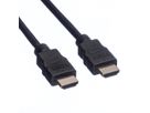 Câble HDMI High Speed avec Ethernet, connecteurs dorés, noir, 5 m