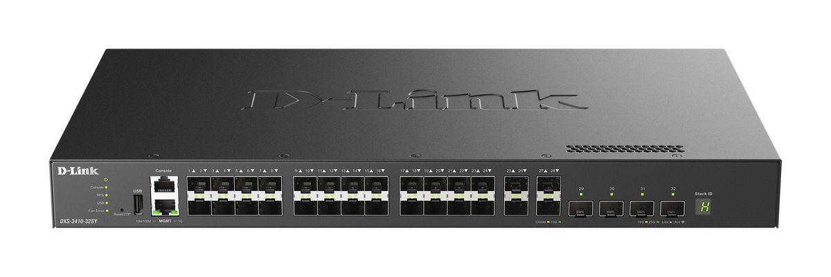 D-Link DXS-3410-32SY commutateur réseau Géré L3 Noir