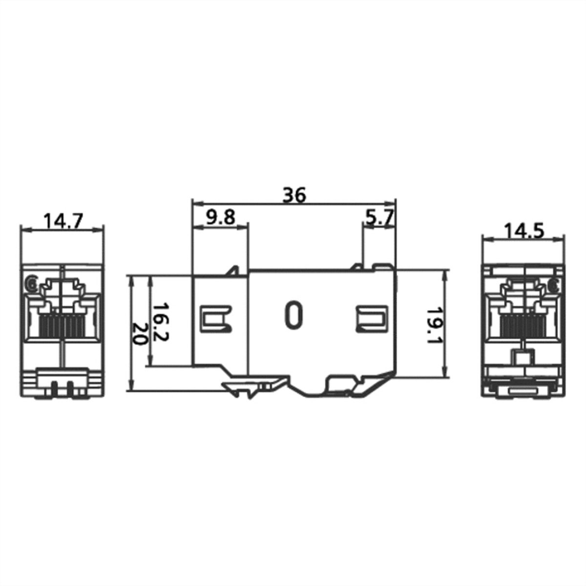 BTR E-DAT Module coupleur/Keystone Cat.6