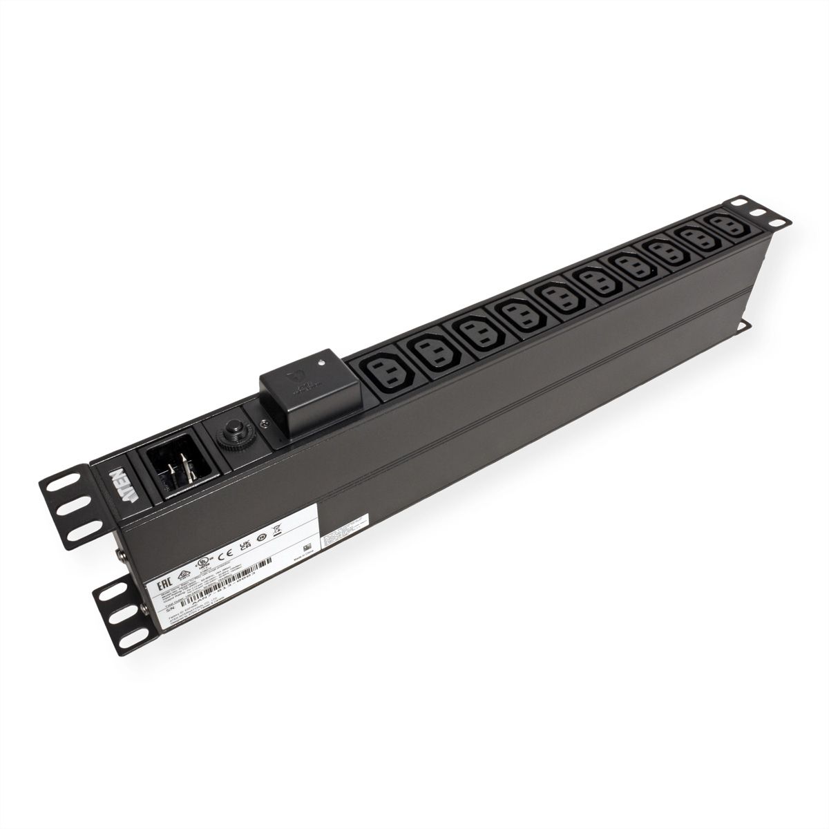ATEN PE0218SG PDU de base 1U 16A avec protection contre les surtensions, 18 ports