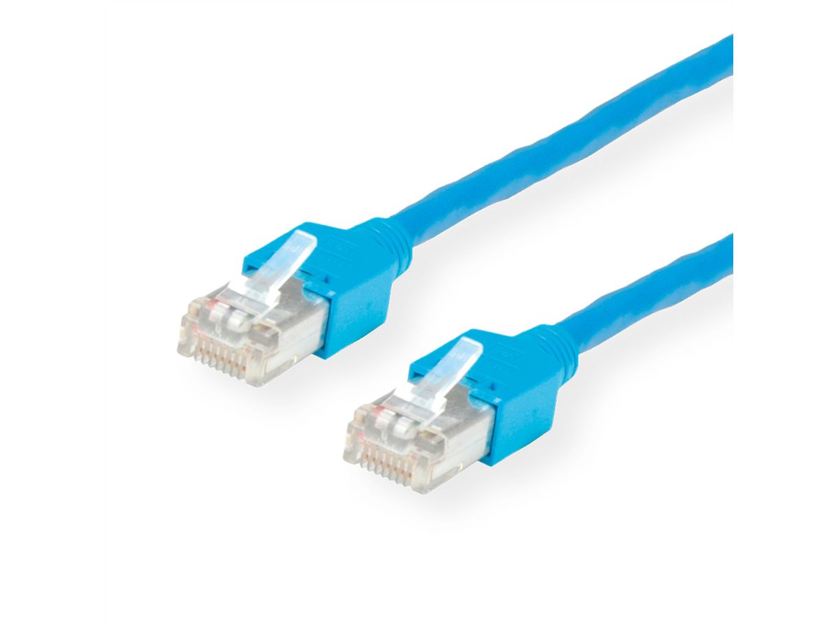 Cordon KERPEN Cat.5e (Classe D) D1-20 SF/U, croisé, bleu, 0,5 m