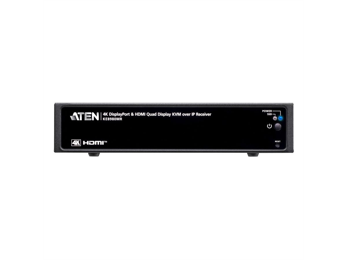 ATEN KE8980MR Récepteur KVM sur IP Multivues 4K Quad-Display