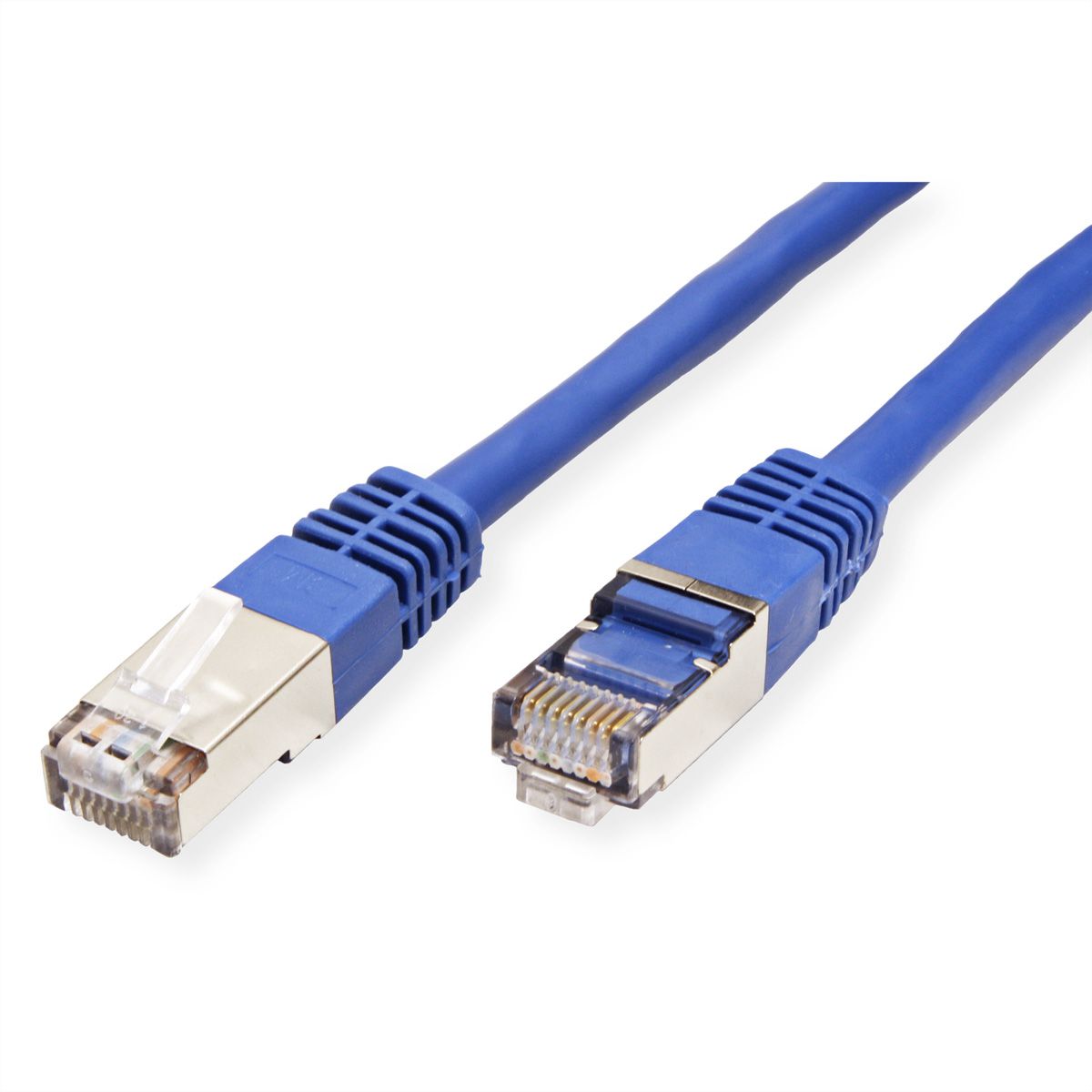 Cordon VALUE Cat.6 (Classe E) S/FTP (PiMF), bleu, 0,5 m