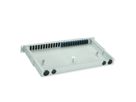 TELEGÄRTNER BASIS V Panneau FO avec coupleurs, 12x SC Duplex, bleu, OS2