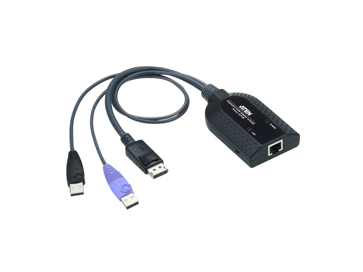 ATEN KA7189 Câble adaptateur KVM de média virtuel DisplayPort USB